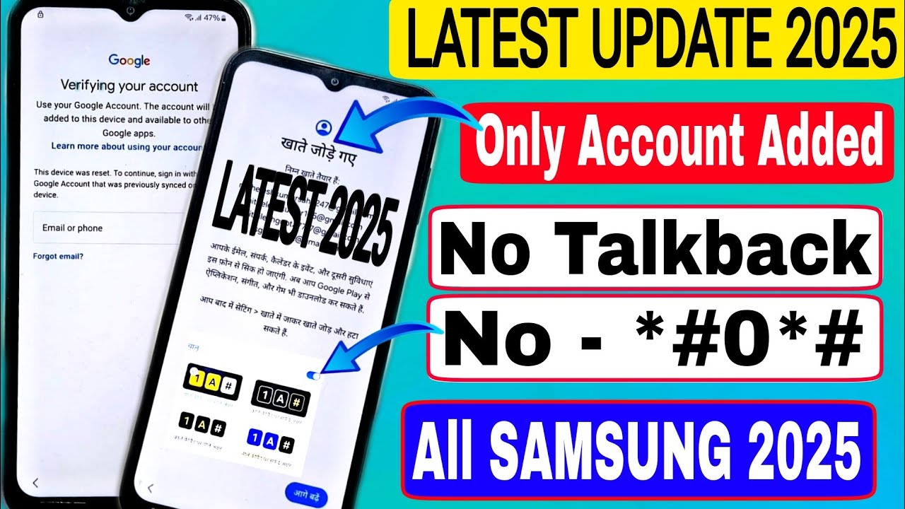 Samsung FRP Bypass 2025👈|| Samsung Frp Bypass Android 13/14✌Latest Security || Samsung Frp Bypass