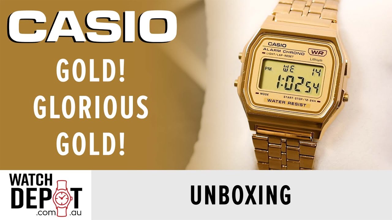 Little Price, Big Look | Casio A158WETG-9A Vintage Gold Digital Watch Unboxing & Review