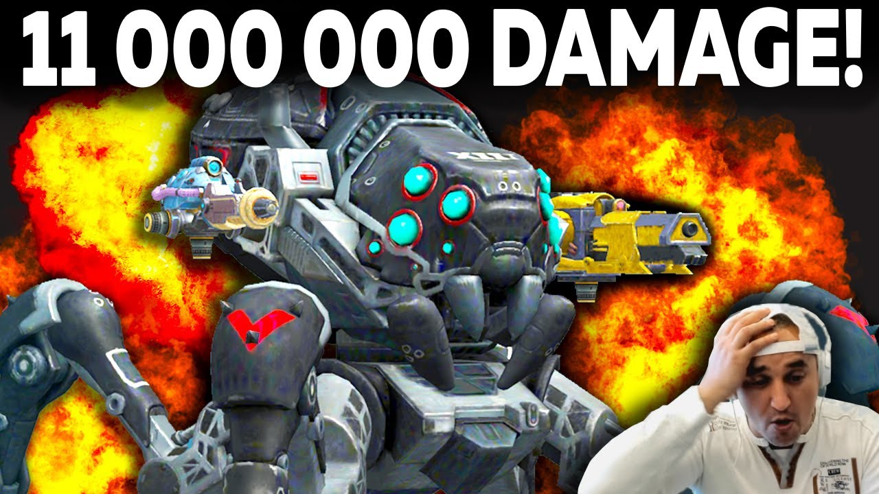 SUPER MEGA DAMAGE - 11 000 000 ! 27 KILL!  WAR ROBOTS EPIC BATTLE!