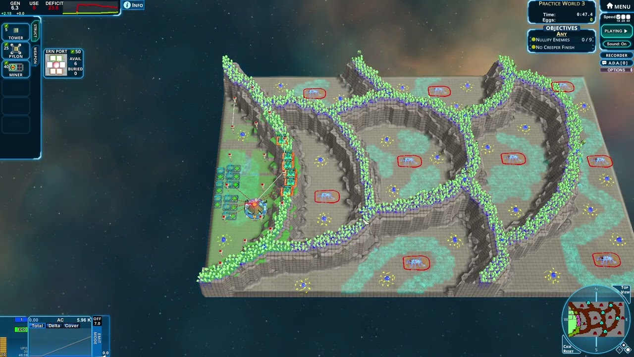 Creeper World 4 | Practice World 3 | A2 FR 24