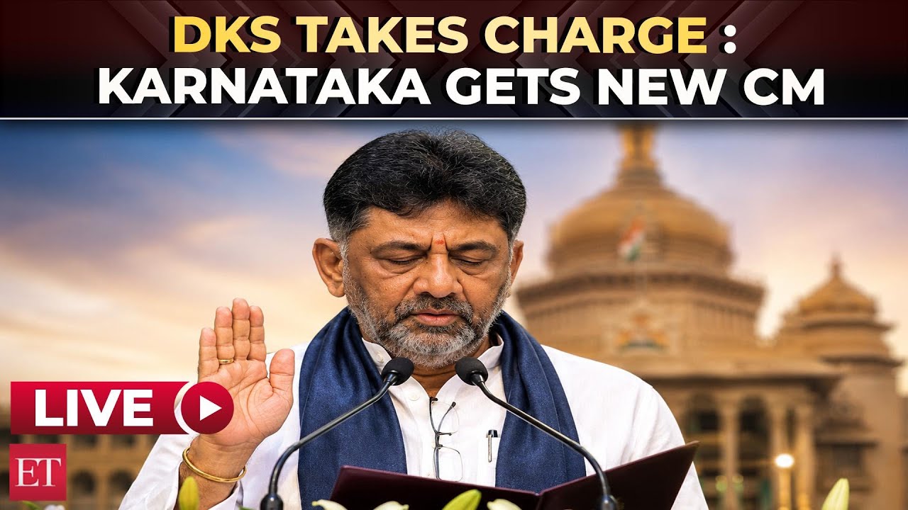 DK Shivakumar swearing-in ceremony LIVE | DKS takes oath as Karnataka CM | Bengaluru