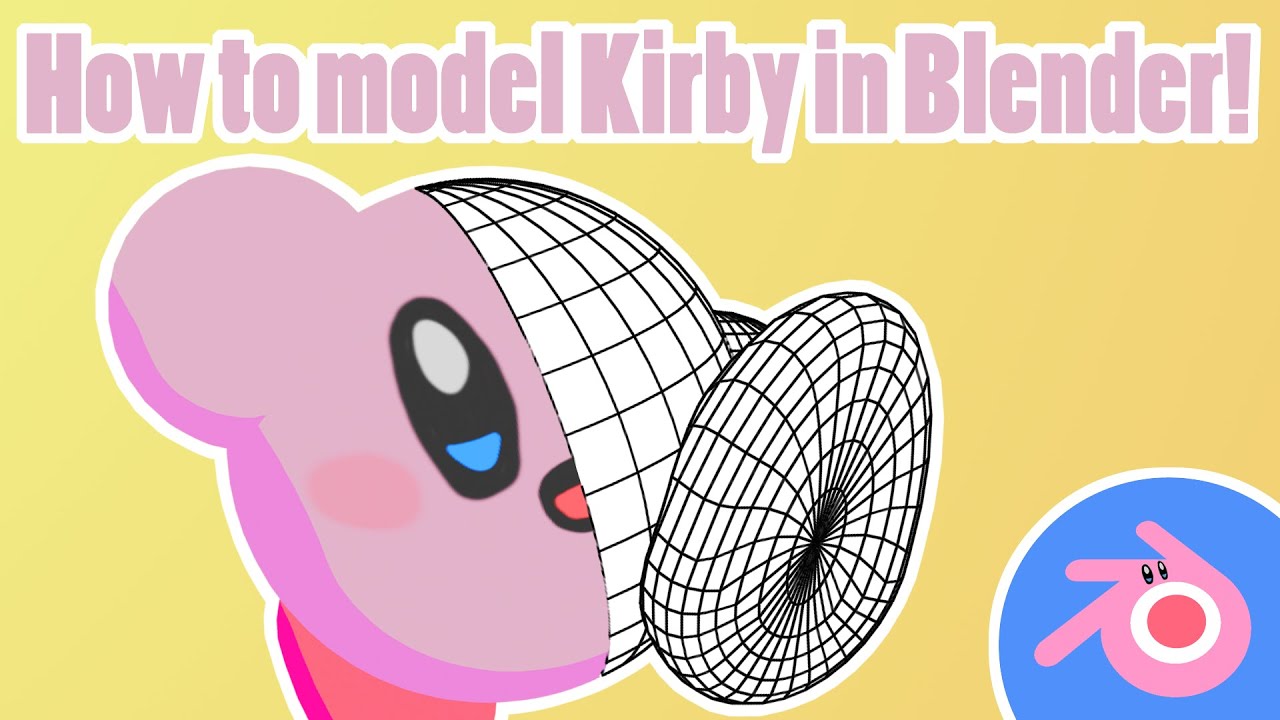 How to Model and Rig Kirby in Blender! | Intermediate Tutorials | Blender 2.9x