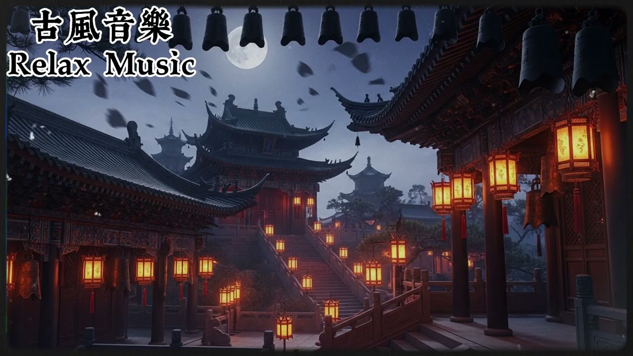 月下梵音｜夜風 × 古寺鐘聲 Moonlit Temple Breath｜禪修、靜坐、淨化心靈