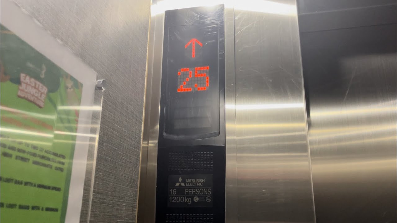 High-Rise Mitsubishi NexWay elevator at Central Park West, Taguig, Philippines