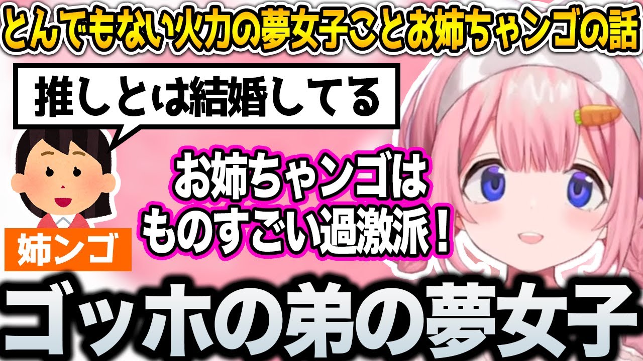 お姉ちゃンゴはゴッホの弟の夢女子!?火力強めの姉がいる周央サンゴ【にじさんじ/切り抜き】