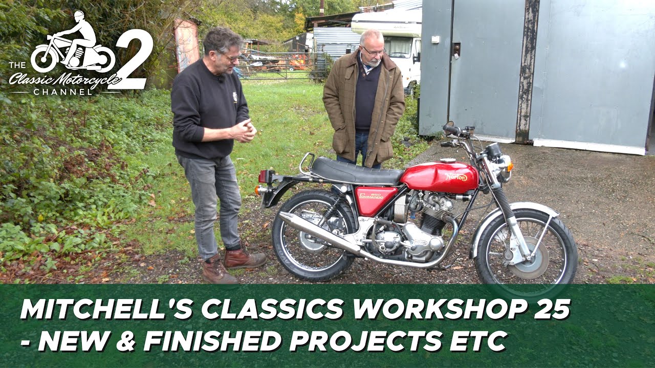 Classic Motorcycle Workshop Vlog 25 - new & finished projects etc