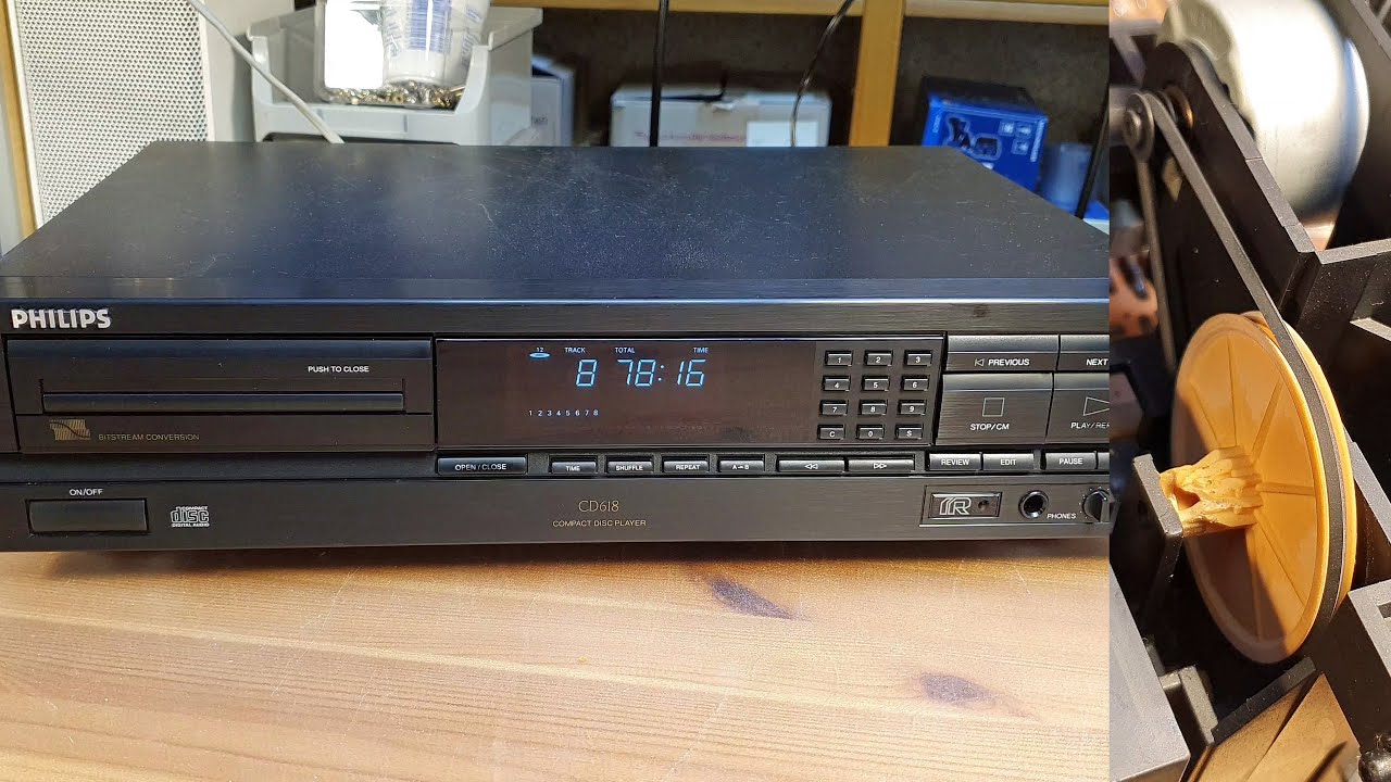 Philips CD618 CD Player repairs - CDM4 drawer gear wheel replacement