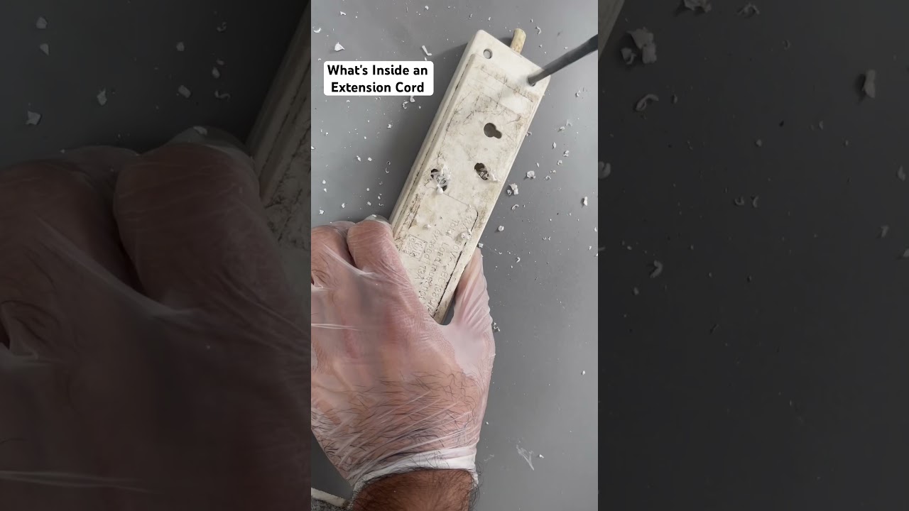 What's Inside an Extension Cord #youtubeshorts #diy #cable #tiktok #plumbing #ytshort #highlights