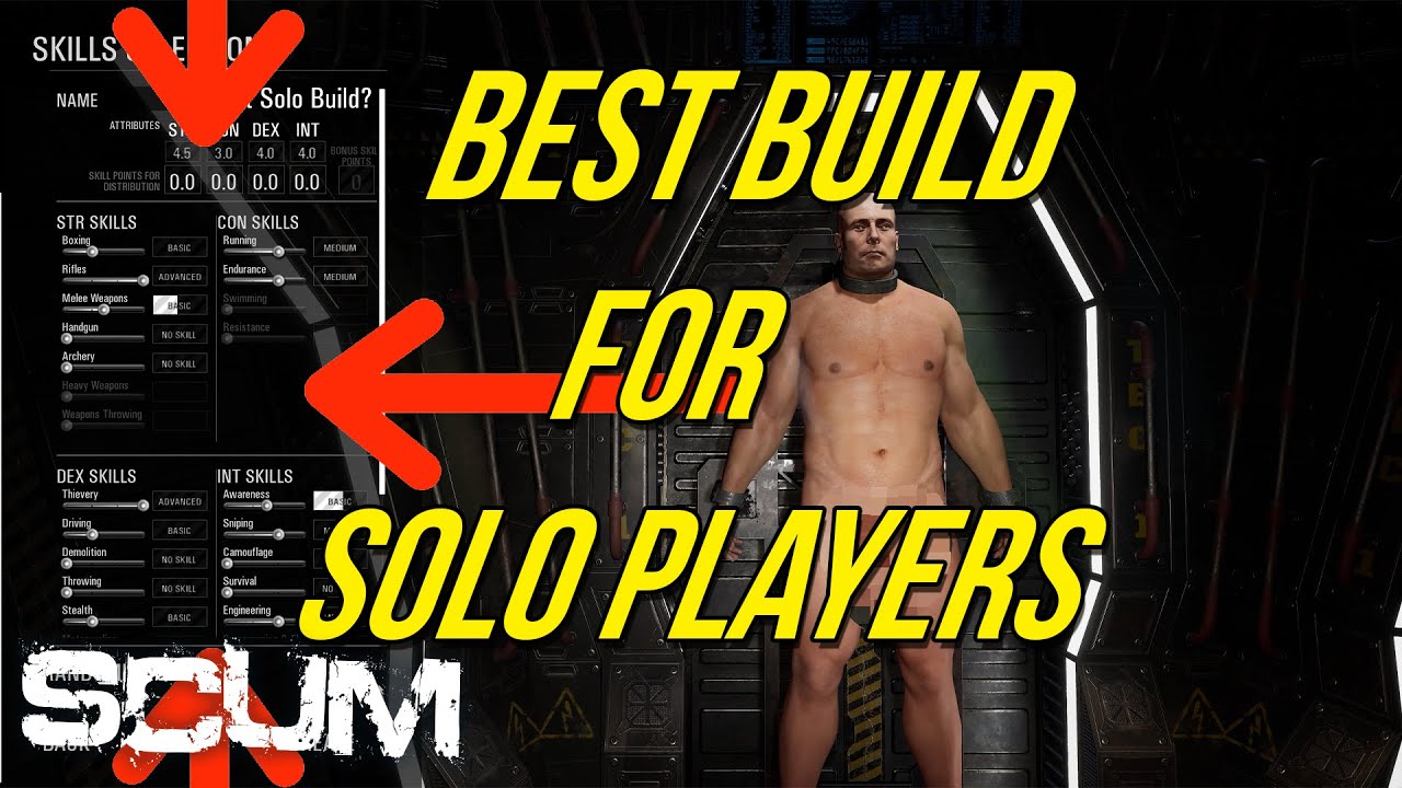 SCUM - The Best Build For Solo Players/With Some Tips