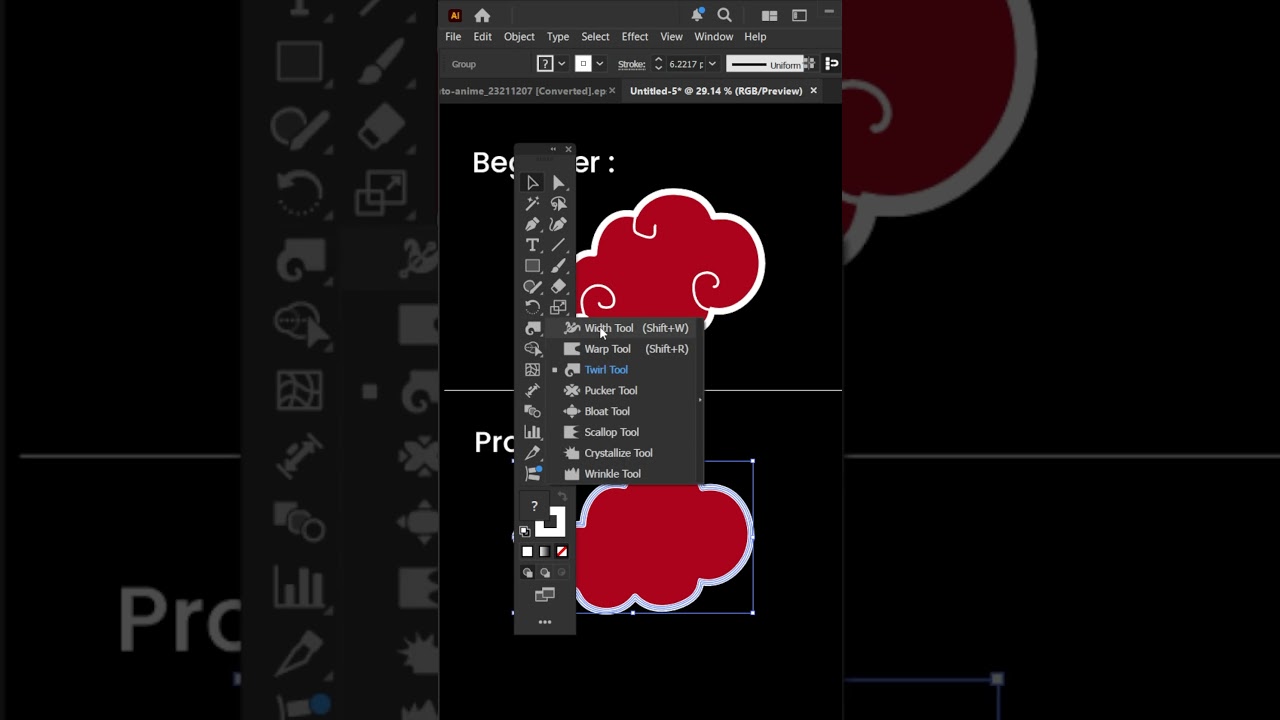 Twirl Tool in Adobe Illustrator cc Tutorial
