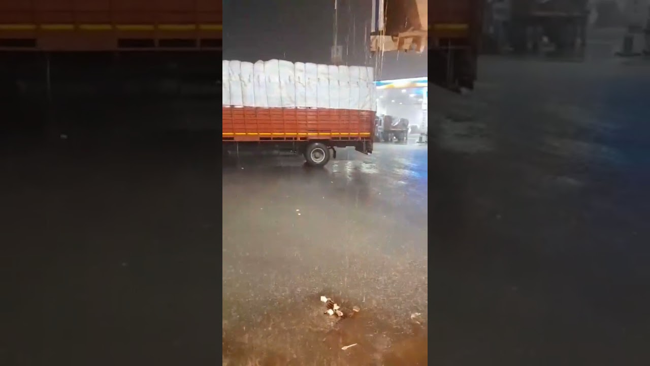 Heavy rain in kamrej surat #heavyrain #surat #suratnews #kamrej