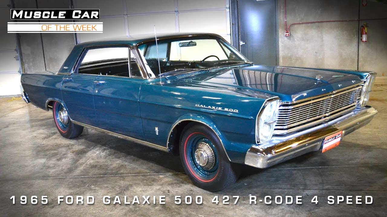 1965 Ford Galaxie 500 R-Code 427 4-Door Muscle Car Of The Week Video #51