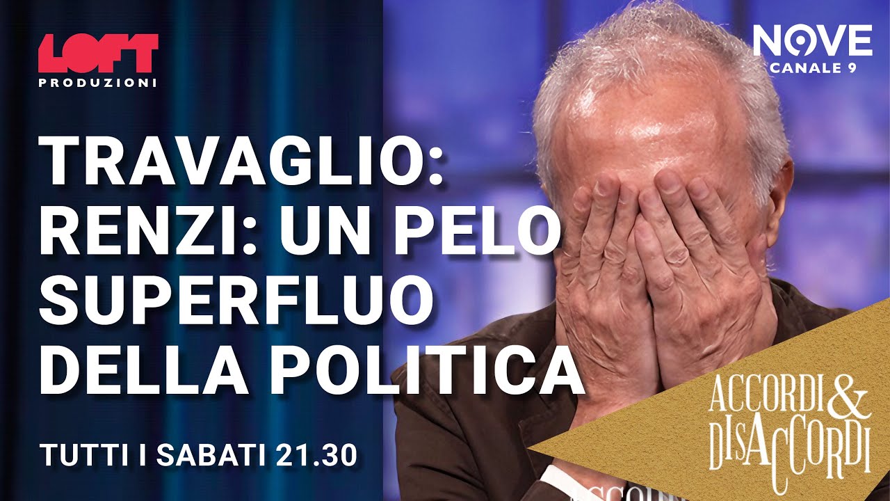 Travaglio: Renzi? un pelo superfluo della politica