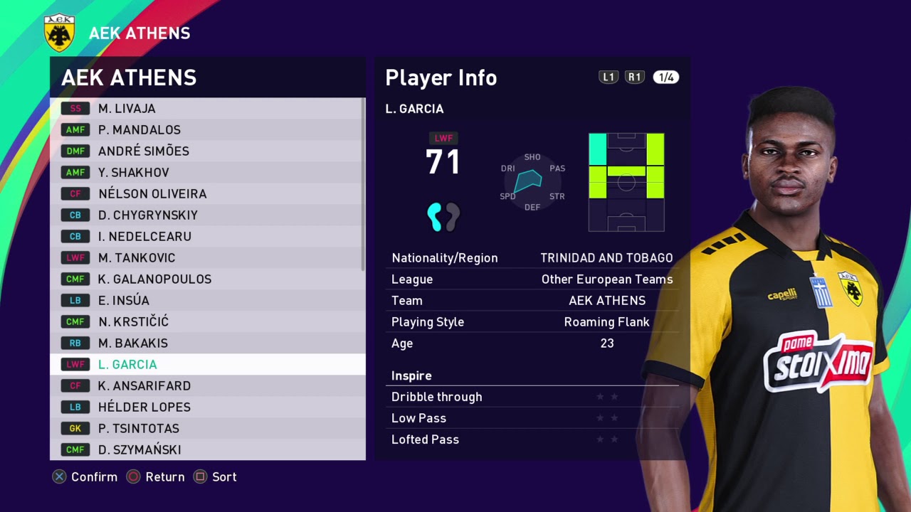 eFootball PES 2021 AEK ATHENS Base Copy