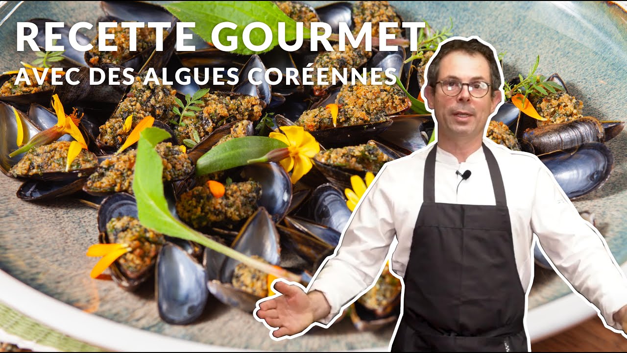 Chef Pascal Barbot - Moules gratinées au beurre d'algues