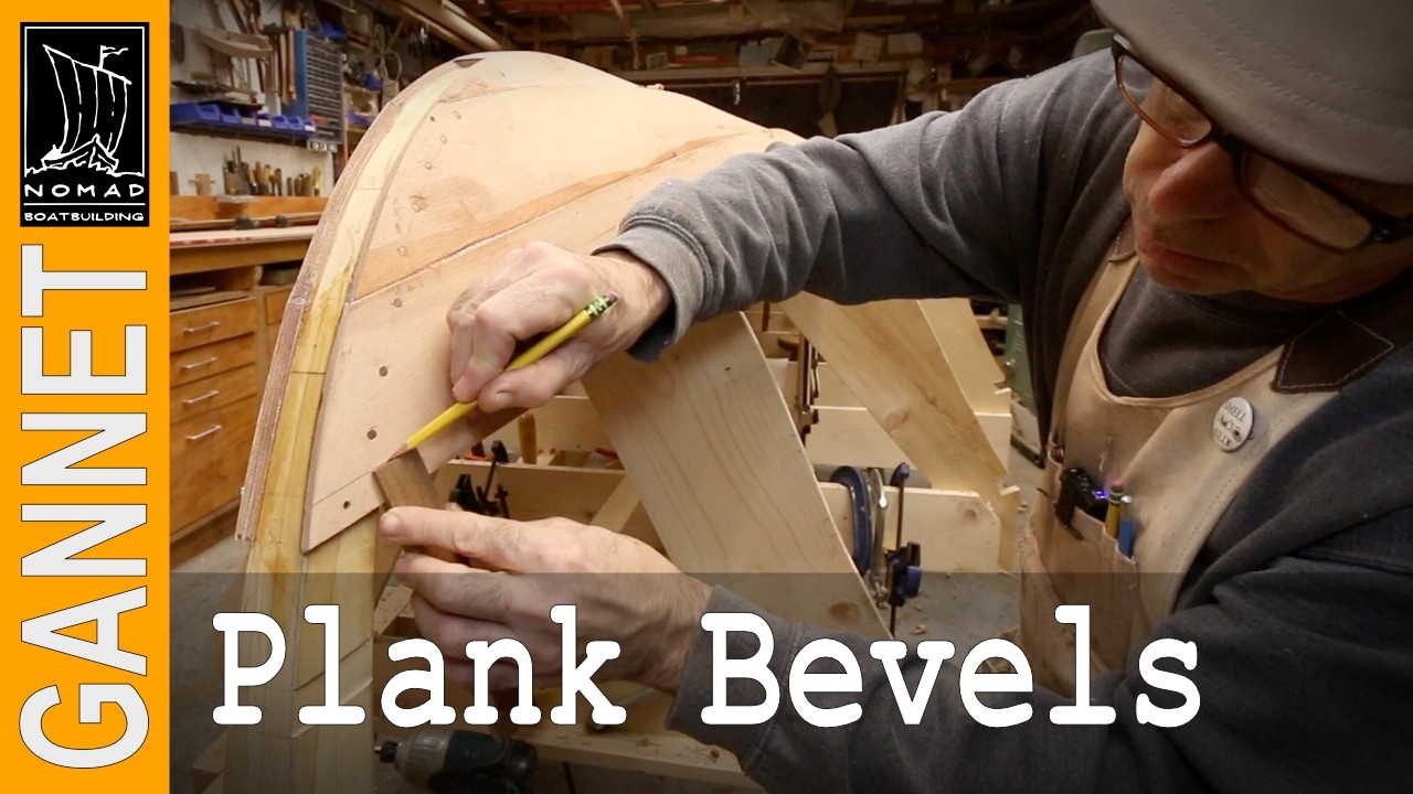 Glued Lapstrake  Planking - Pt.1 - Bevelling Laps - Building Gannet - Episode 10