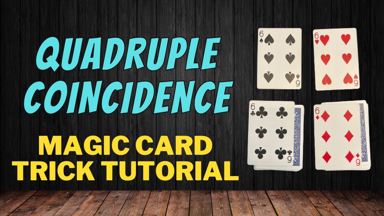 Easily Find Any Four Of A Kind - Quadruple Coincidence - Easy Magic Card Trick Tutorial