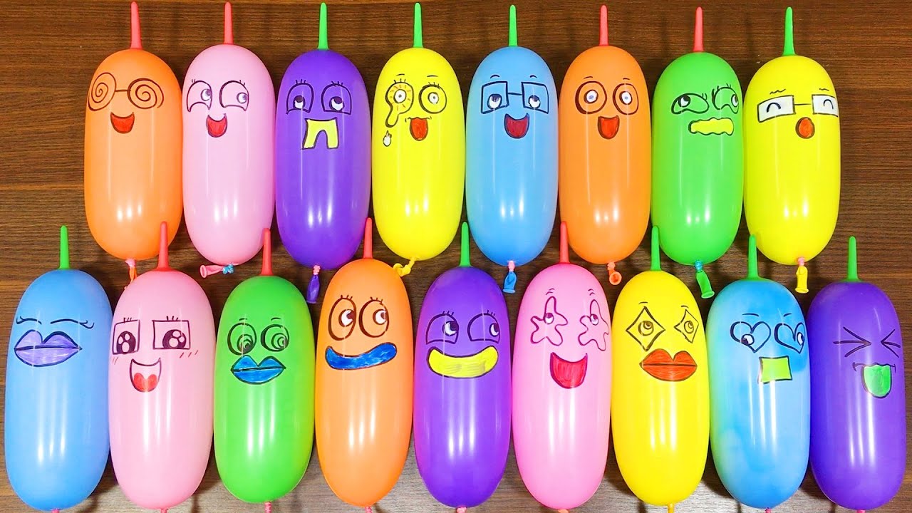 Making FLUFFY Slime with FUNNY BALLOONS!!!Satisfying Slime Video #199