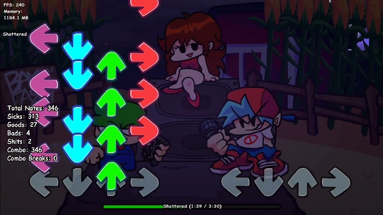 BAMBI'S PURGATORY - SHATTERED V2 GAMEPLAY (CANCELLED MOD)