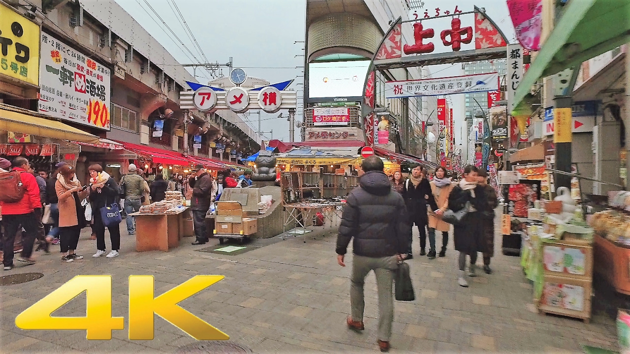 Walking around Ueno, Tokyo - Long Take【東京・上野】 4K