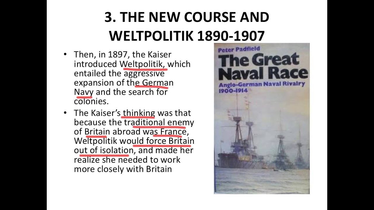 Outline of Origins of WW1 (3-Weltpolitik