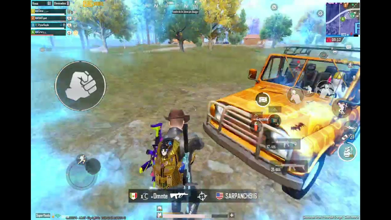 Una partida com los panas pubg mobile