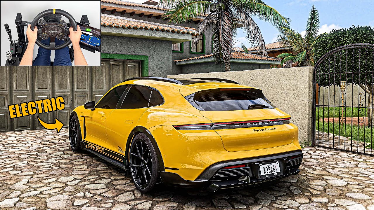 1900HP Porsche Taycan Cross Turismo TURBO S (ELECTRIC) | Forza Horizon 5 | Steering Wheel Gameplay