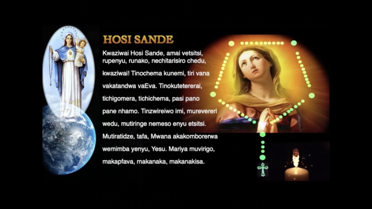 Shona Catholic Holy Rosary - - -   Zvishamiso zvekufara