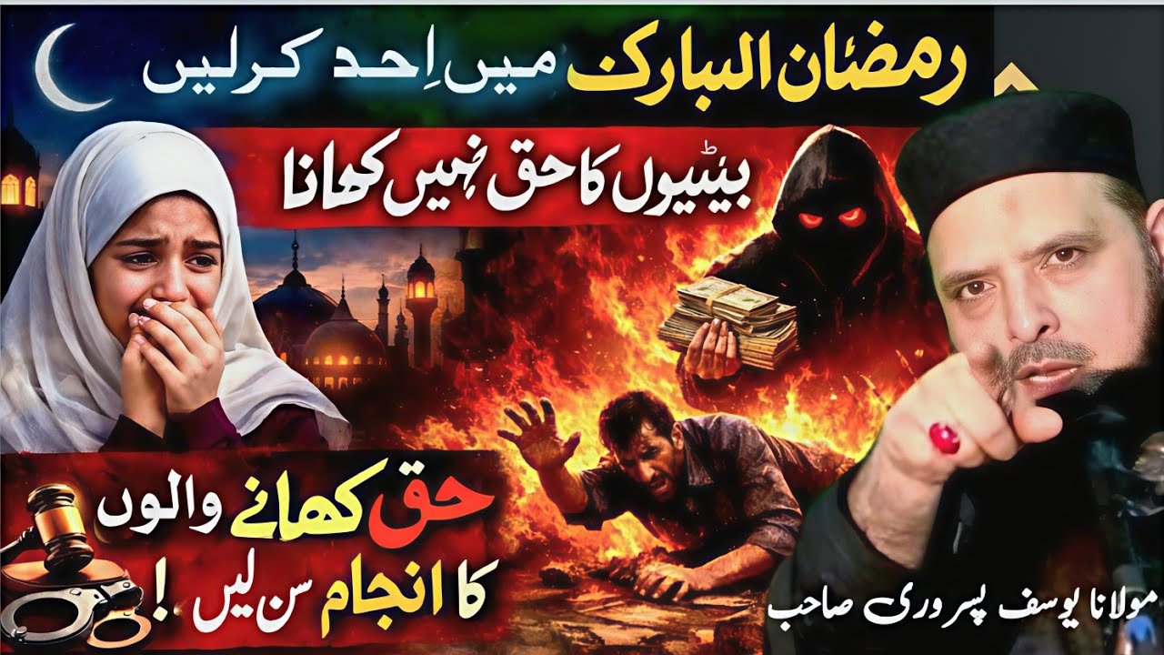 Molana Yousaf pasrori |Topic: Batiyon ka Haq nhi khna | New Latest Bayan  2026