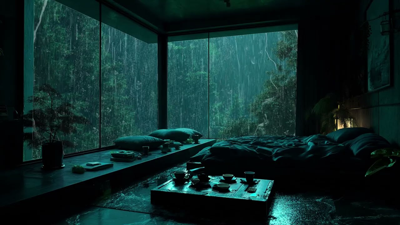 Peaceful Night Rain 🌙🌧 | Calming Rain Sounds for Deep Sleep & Relaxation