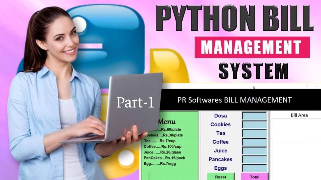 Python Billing Project Part-1|| python programming for beginners ||PR Softwares