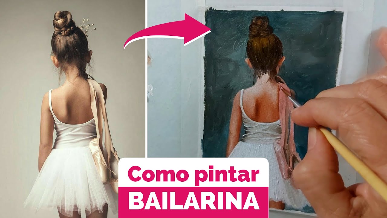 Como pintar uma bailarina | TÉCNICAS DE PELE | Pintura a óleo