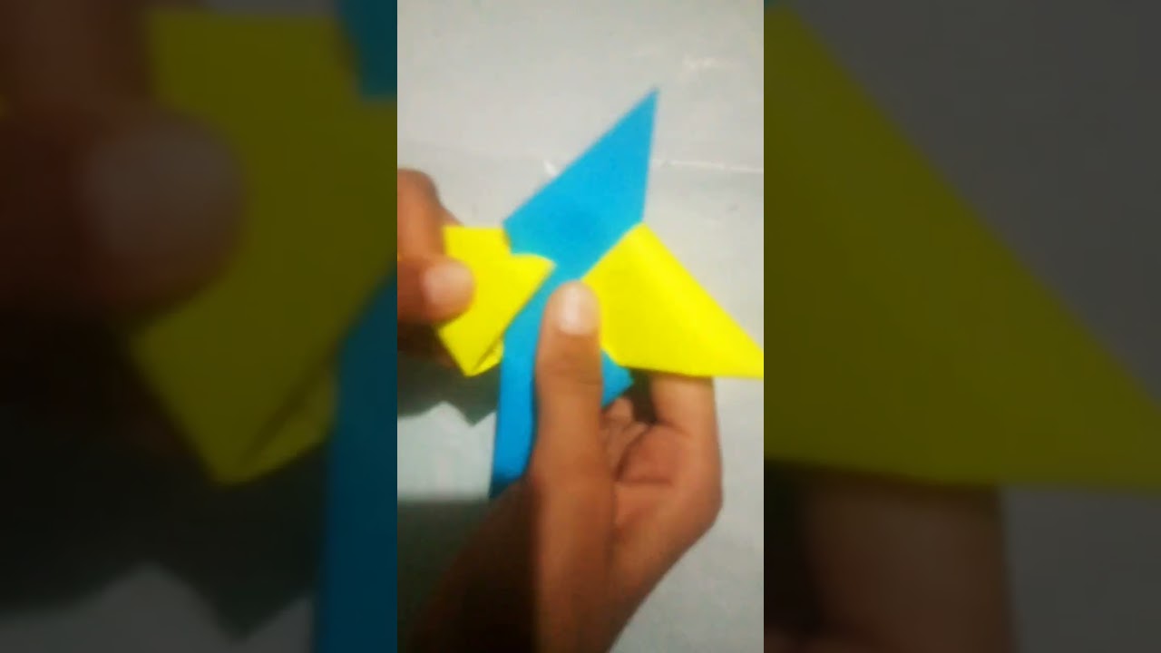dye paper star ☆ how to make ninja star 