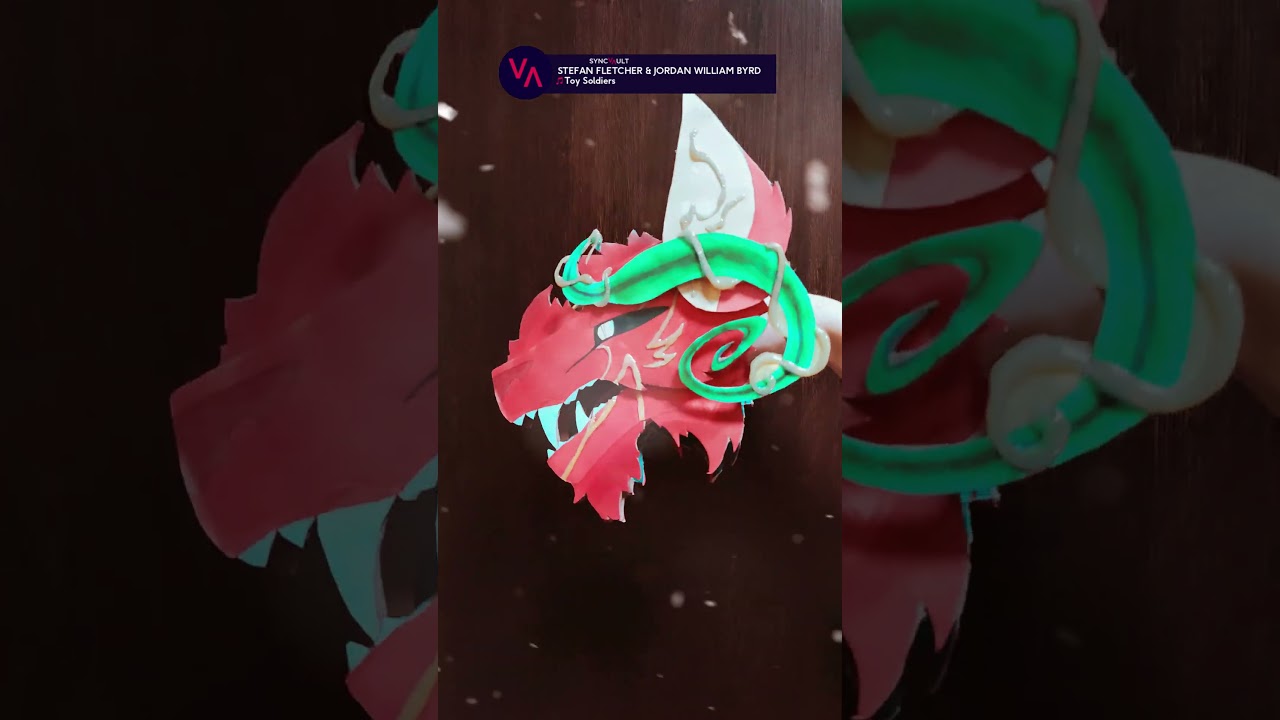 Ruby Wolf #shorts. Well, how do you like this dragon? #sofit papercraft #dragonpuppet