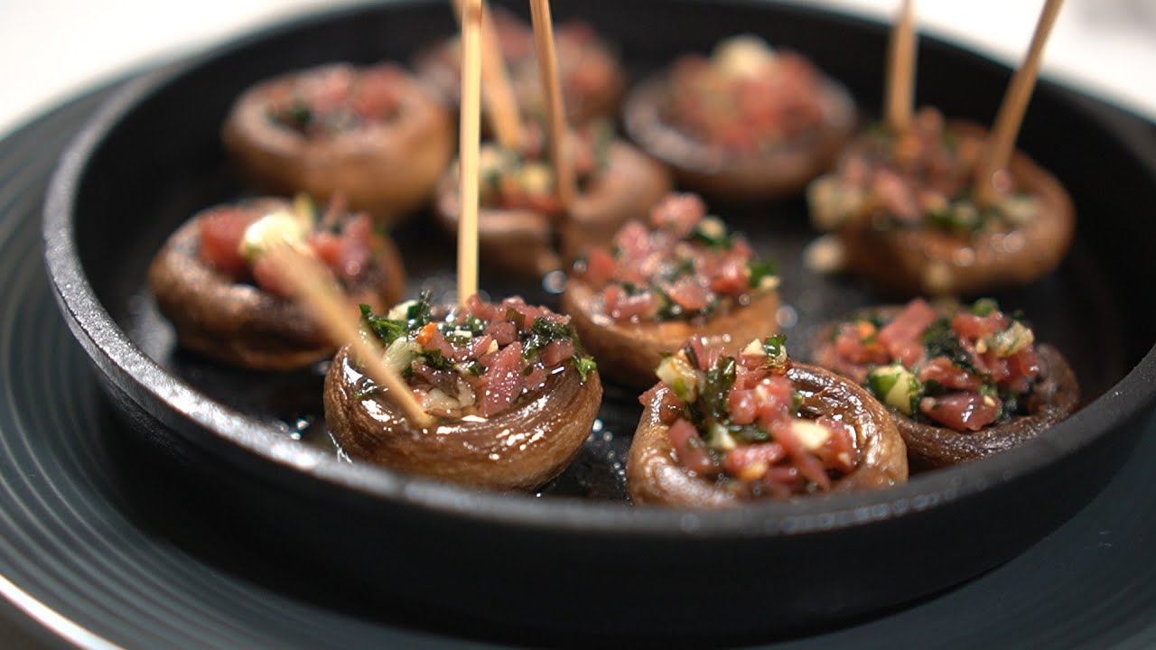 스페인요리 와인 안주로 딱! 양송이 구이 champiñones rellenos
