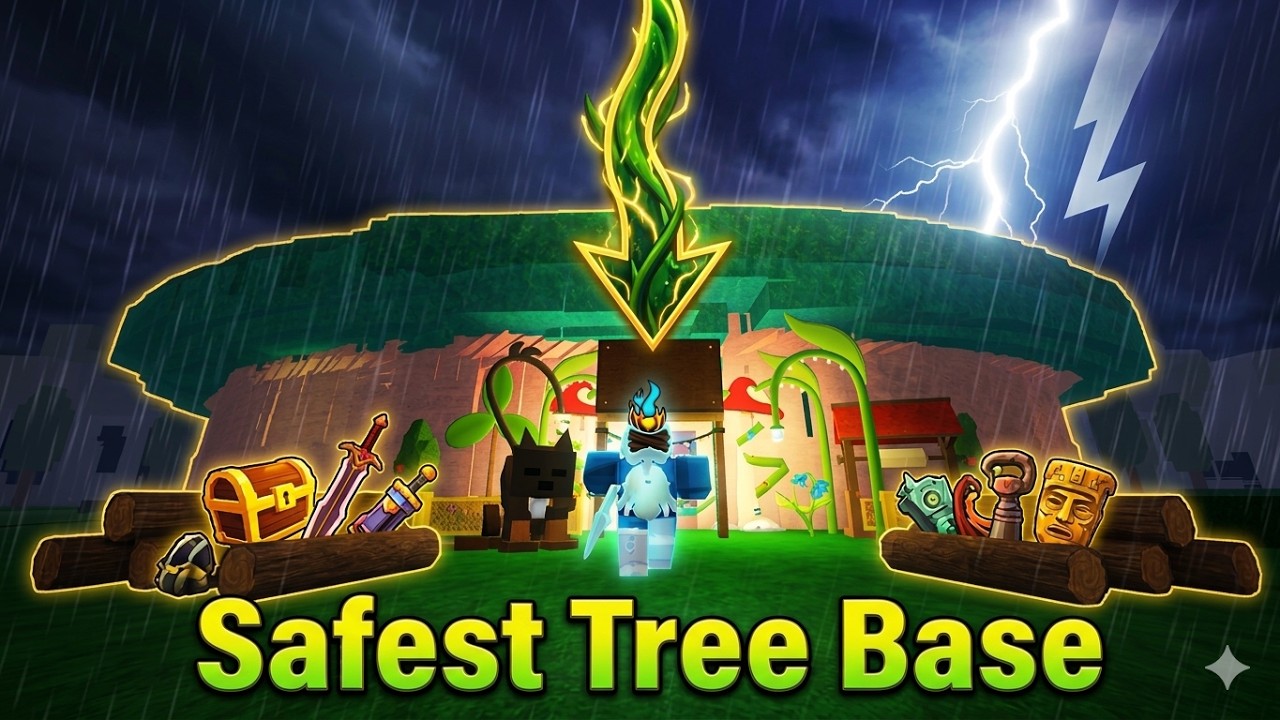 I Built The Safest Tree Base In 99 Nights In The Forest😳