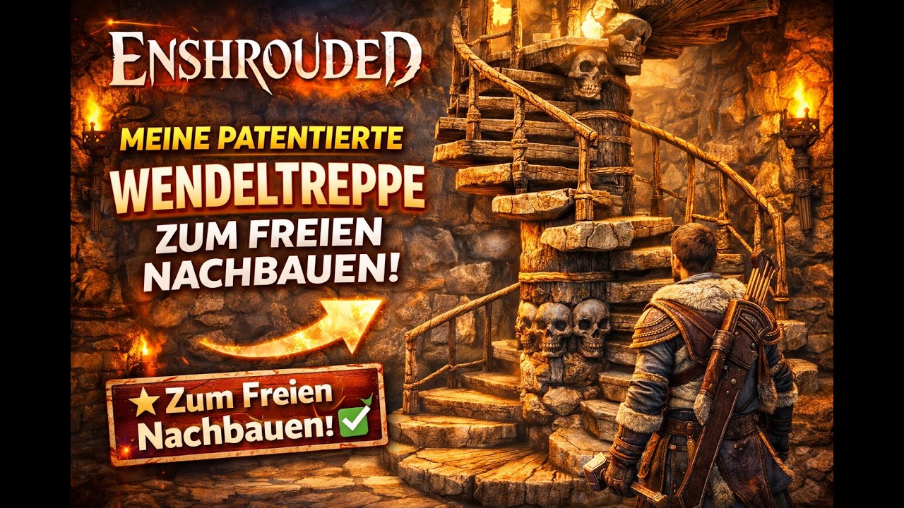 Enshrouded | Perfekte Holz- Wendeltreppe bauen! Bau-Guide