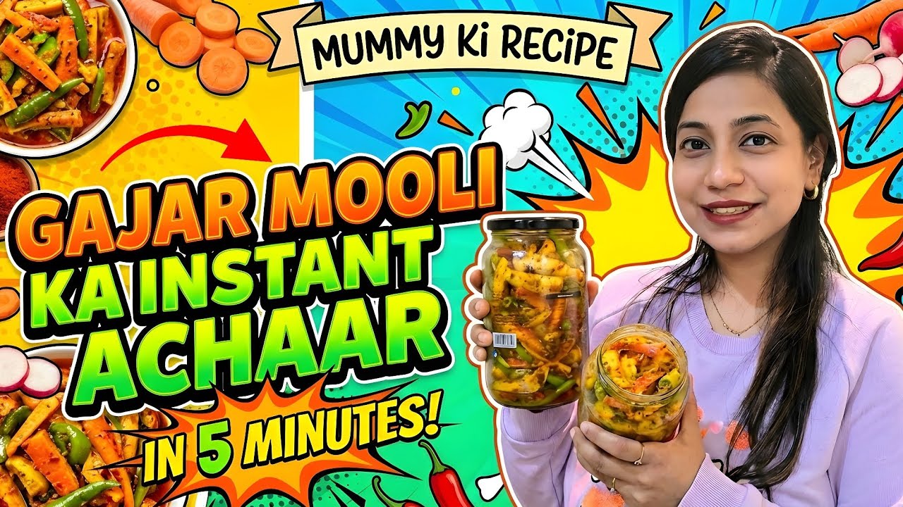 गाजर–मूली का ये अचार एक बार खा लिया,तो हर बार यही अचार मांगोगे! 😋🥕🥗CARROT RADISH PICKLE RECIPE.