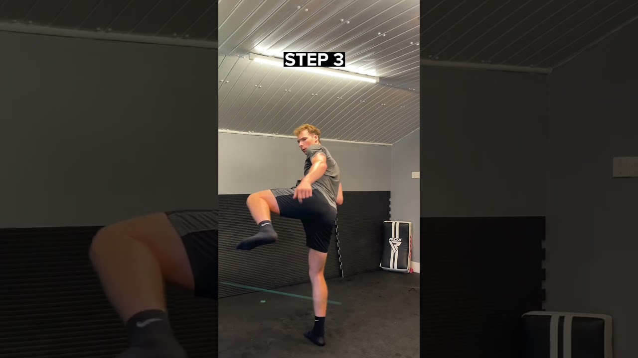 FAST DOUBLE KICK COMBINATION #shorts