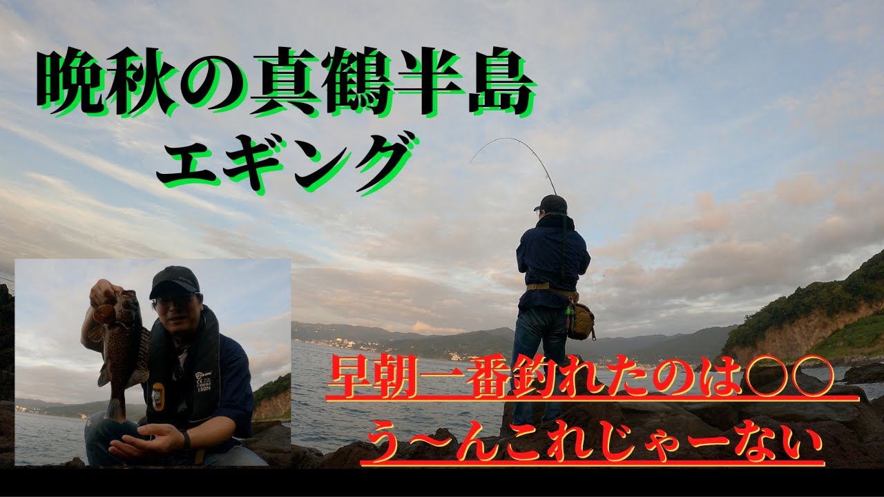 晩秋の地磯エギング、う～ん嬉しいがこれじゃーない！