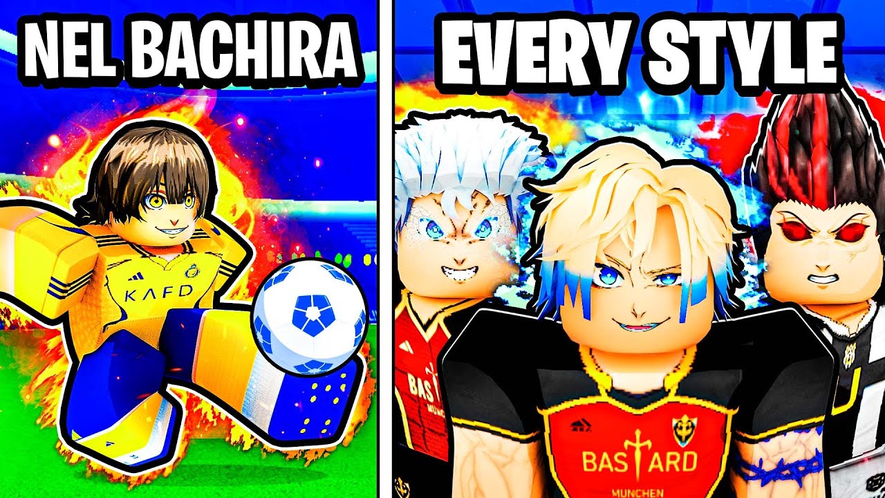 Blue Lock Rivals But NEL BACHIRA vs RAREST Styles (Roblox)