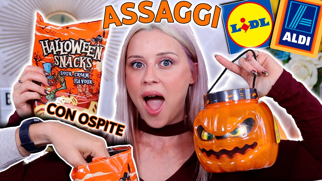 ASSAGGIO SNACK DI HALLOWEEN DI LIDL E ALDI con...👻👀