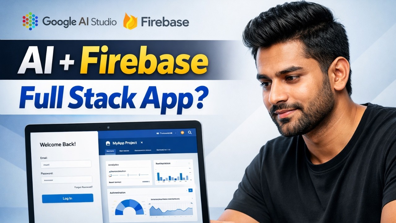 Build Full Stack App Using Google AI Studio + Firebase | Authentication & File Upload | Hindi