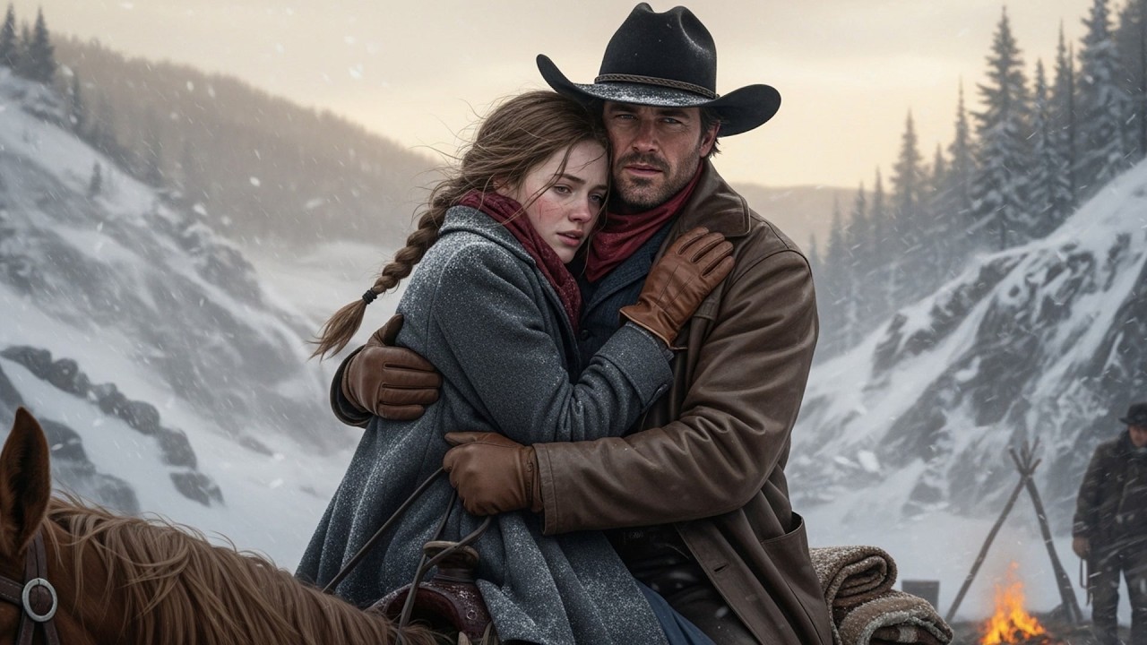 She Was Lost In The Blizzard After Her Guide Left, The Cowboy Searched Until He Found Her