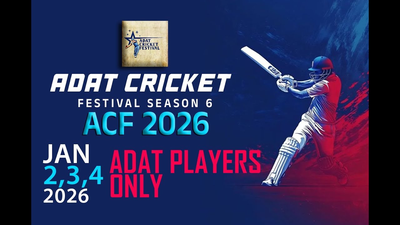 ACF 2026 | ADAT CRICKET FESTIVAL SEASON 6  | CRICKET | LIVE