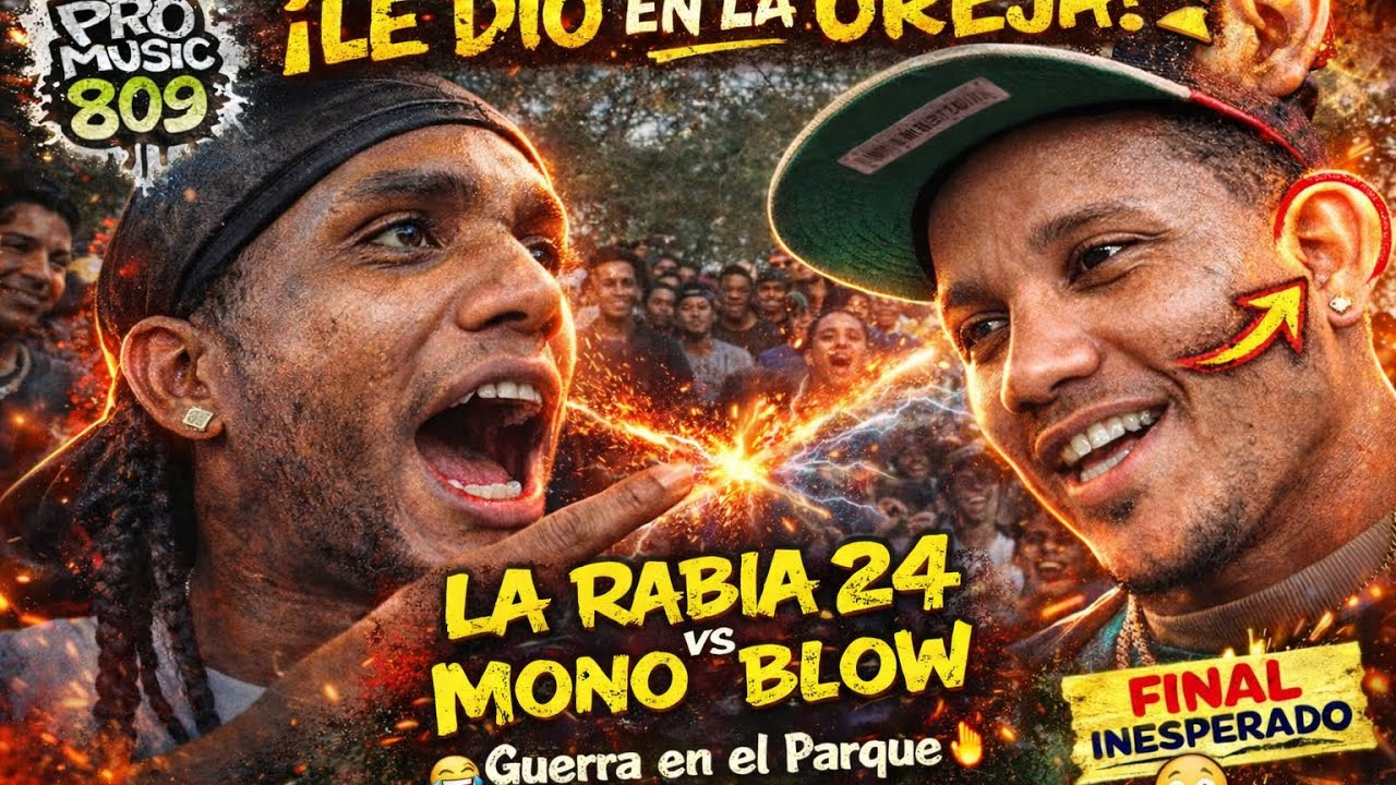 💥 LA RABIA 24 🆚 MONO BLOW 😱 ¡LE DIO EN LA OREJA! | Batalla de Freestyle en el Parque 😂🔥