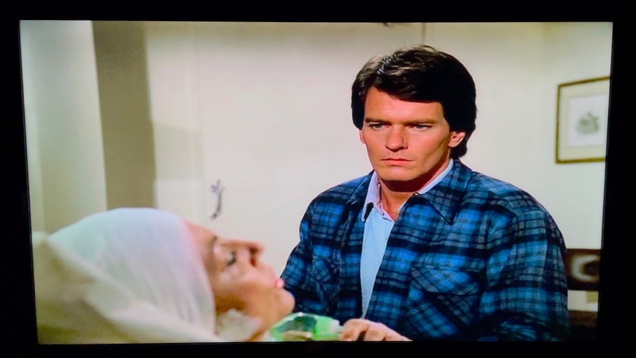 Dynasty: Adam visits Alexis in the hospital after the fire.