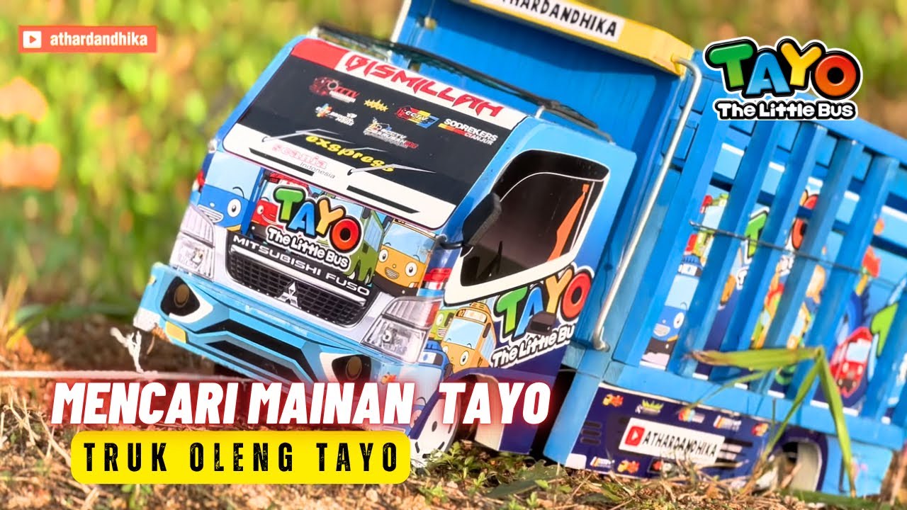 Mencari Mainan Tayo Bersama Truk Oleng - Tayo The Little Bus - Tayo si Bus Kecil