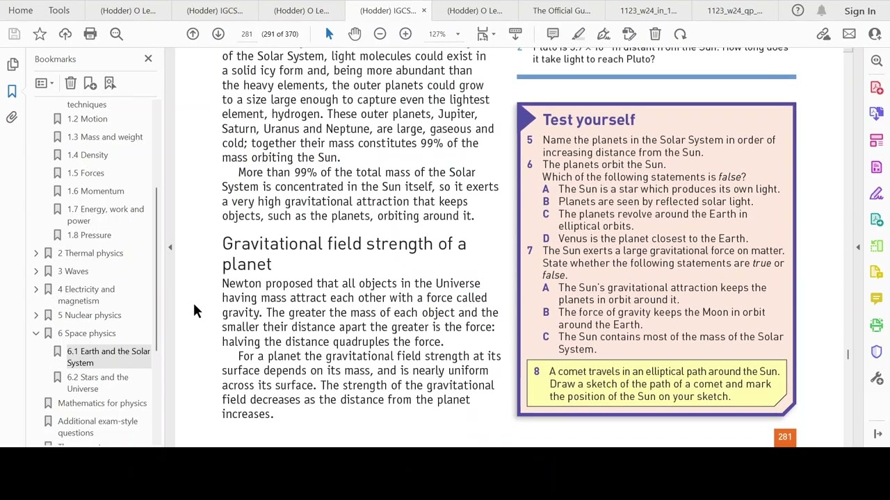 Physics - IGCSE/ O Level - Session 2025-26 - Class # 48