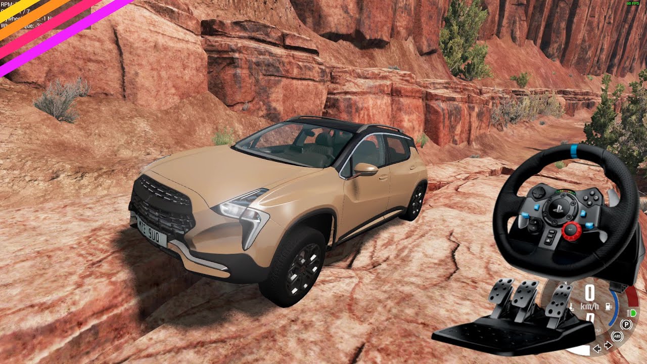 Driving the Cherrier Tograc on the off-road | BeamNG | G29 Cam